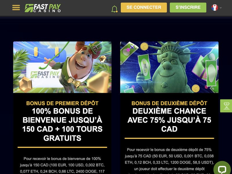 Inscrivez-vous via les profils des réseaux sociaux casino Fast Pay