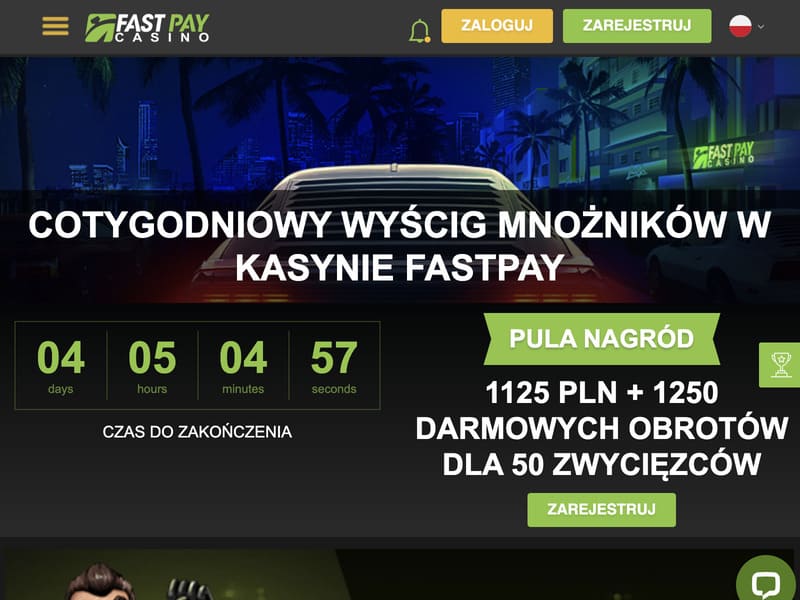 Fastpay kasyno bonusy