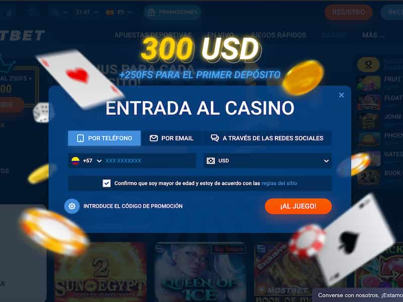 Registro en MostBet con un número de teléfono