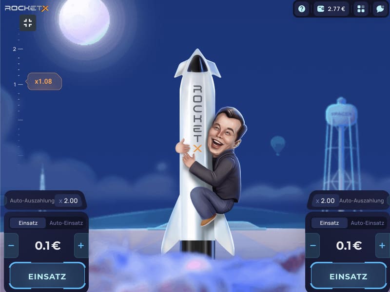 Rocket X, um Geld im Internet-Kasino spielen